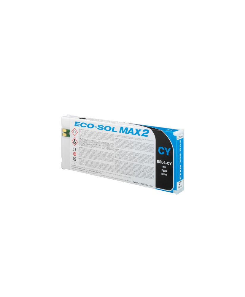 Encre Roland ECO-SOL MAX 2 (ESL4) — Cyan 220 cc (ESL4-CY)
