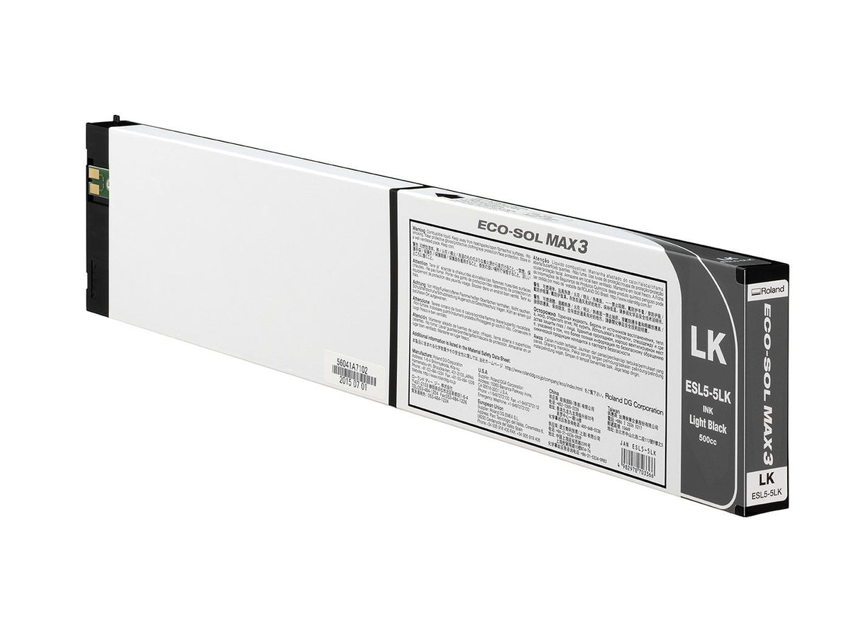 Encre Roland ECO-SOL MAX 3 (ESL5) — Gris (noir clair) 500 cc (ESL5-5LK)