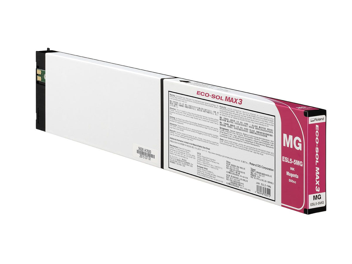 Encre Roland ECO-SOL MAX 3 (ESL5) — Magenta 500 cc (ESL5-5MG)