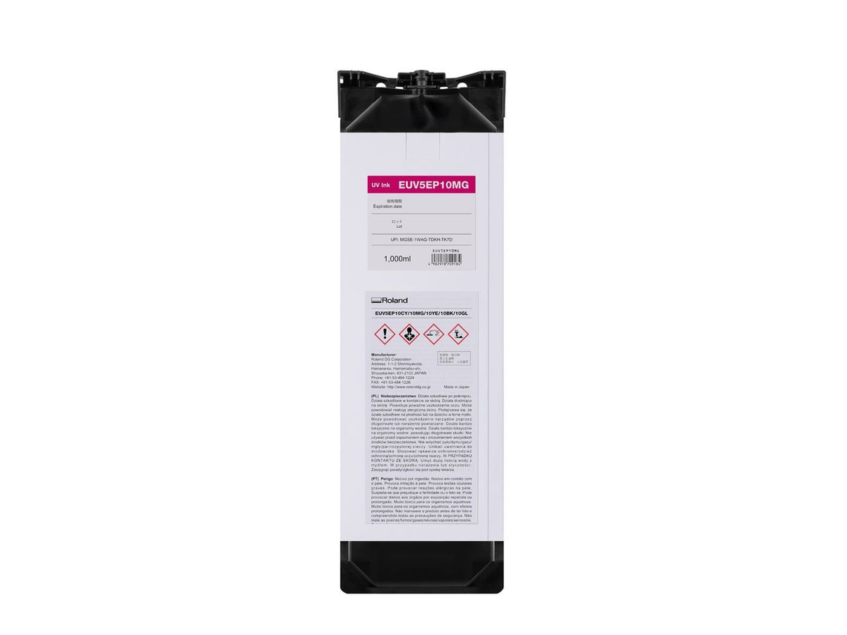 Encre Roland ECO-UV 5 (EUV5EP10) — Magenta 1 000 cc (EUV5EP10MG)