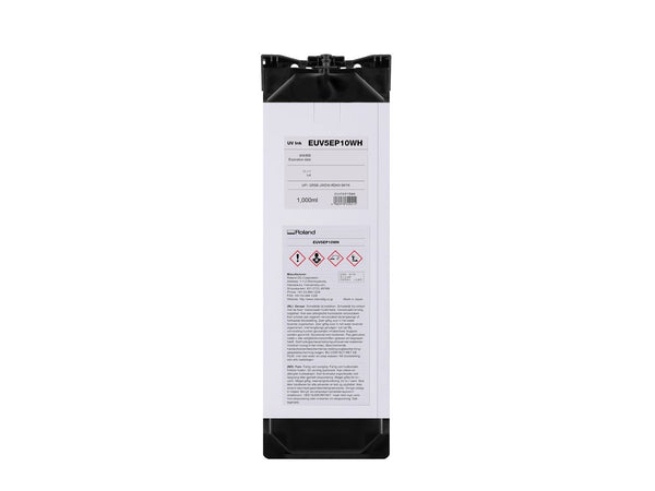 Encre Roland ECO-UV 5 (EUV5EP10) — Blanc 1 000 cc (EUV5EP10WH)