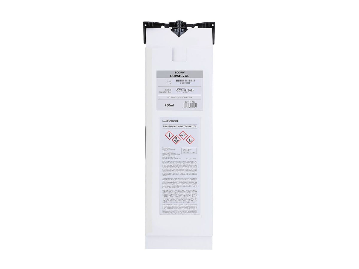 Encre Roland ECO-UV 5 (EUV5P) — Vernis (gloss) 750 ml (EUV5P-7GL)