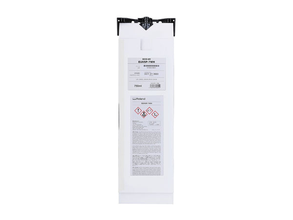Encre Roland ECO-UV 5 (EUV5P) — Blanc 750 ml (EUV5P-7WH)