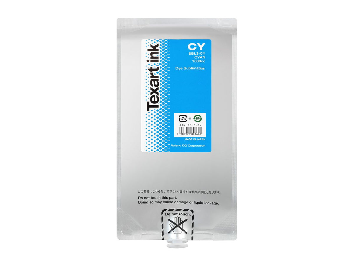 Encre de sublimation Roland Texart SBL3 — Cyan 1 000 cc (SBL3-CY)