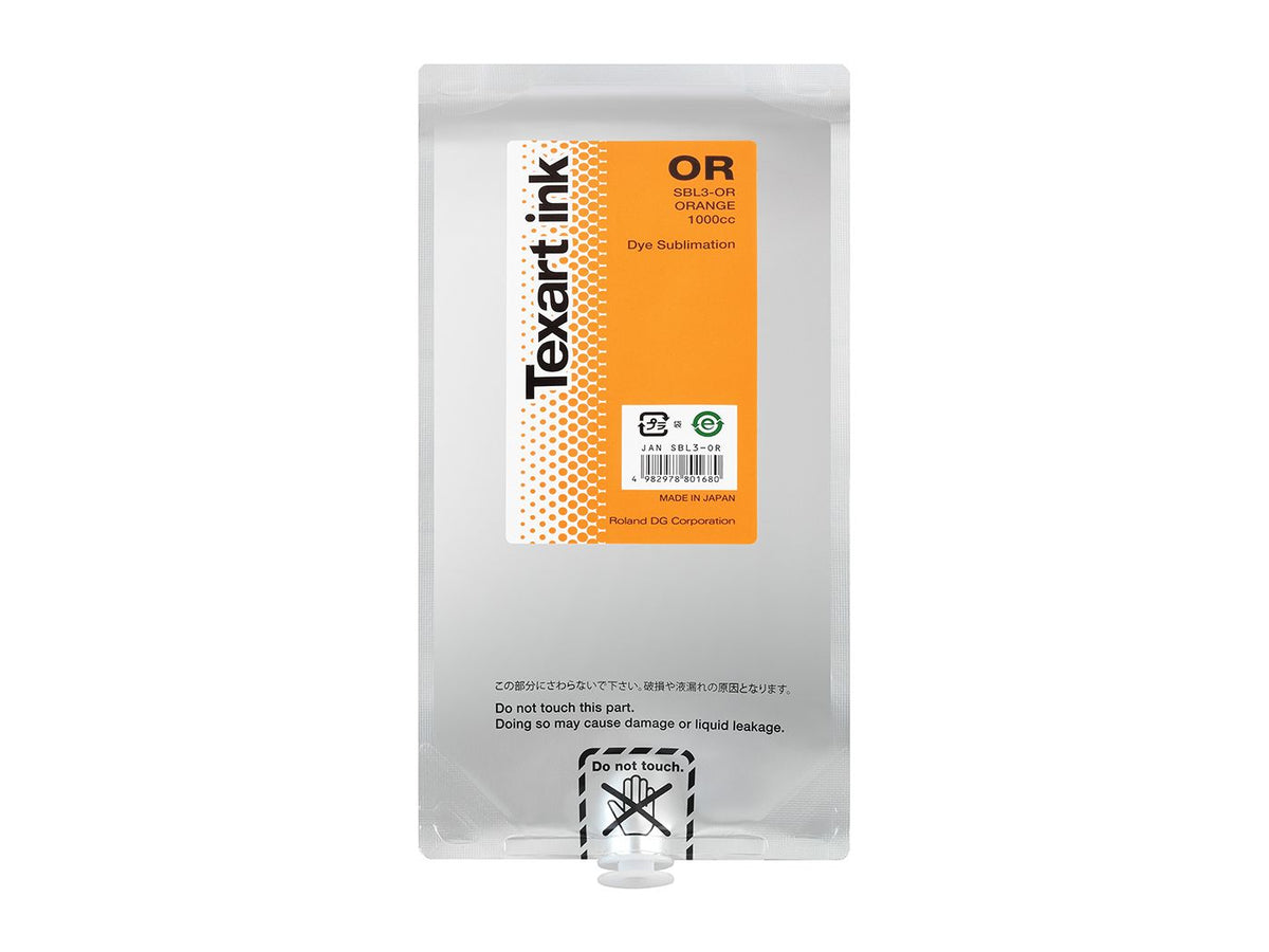 Encre de sublimation Roland Texart SBL3 — Orange 1 000 cc (SBL3-OR)